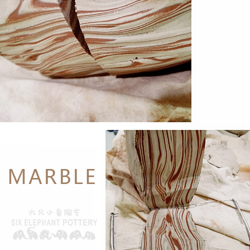 Six Trees Art & Pottery | A63 【Marble】Wheel Throwing